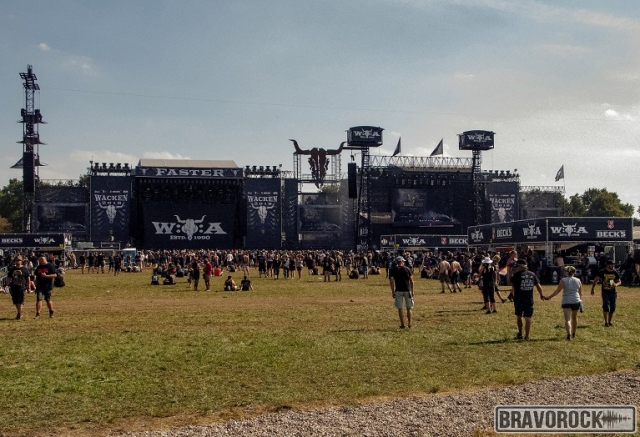 Wacken view of the stages 2018