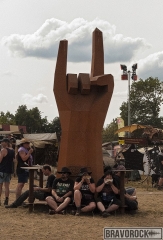 Giant metal hand wacken 2018